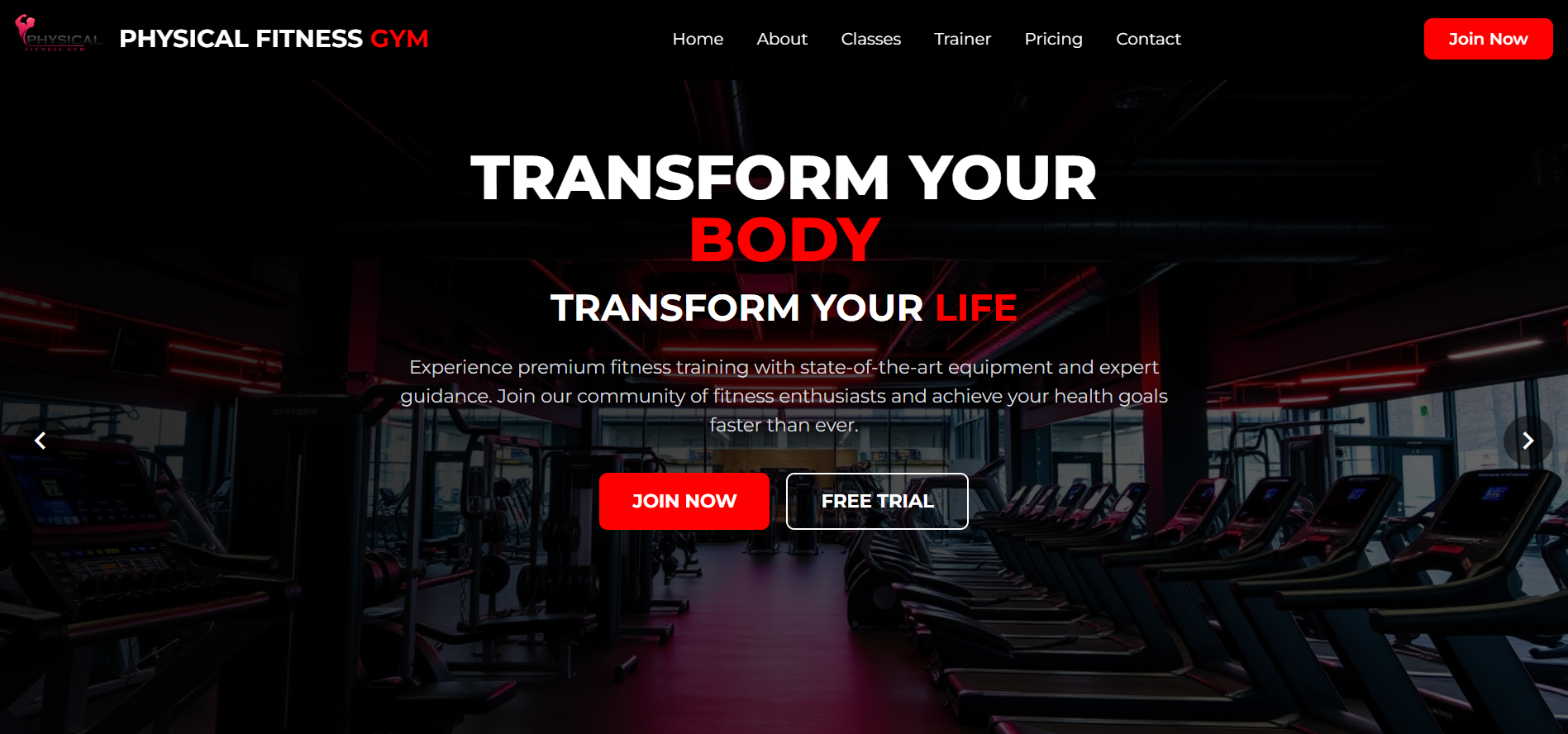 Fitness Gym Management System - NextZen IT Solution web development project